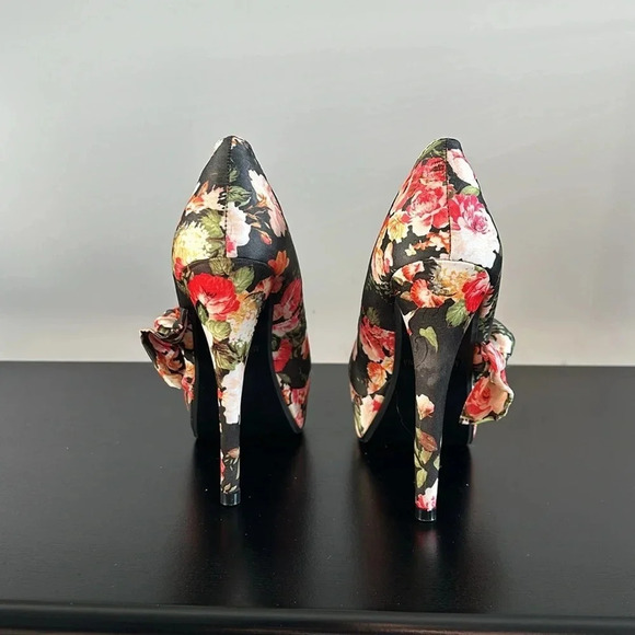RCK Bella Floral Platform Heels Sz 6.5 - Picture 5 of 8